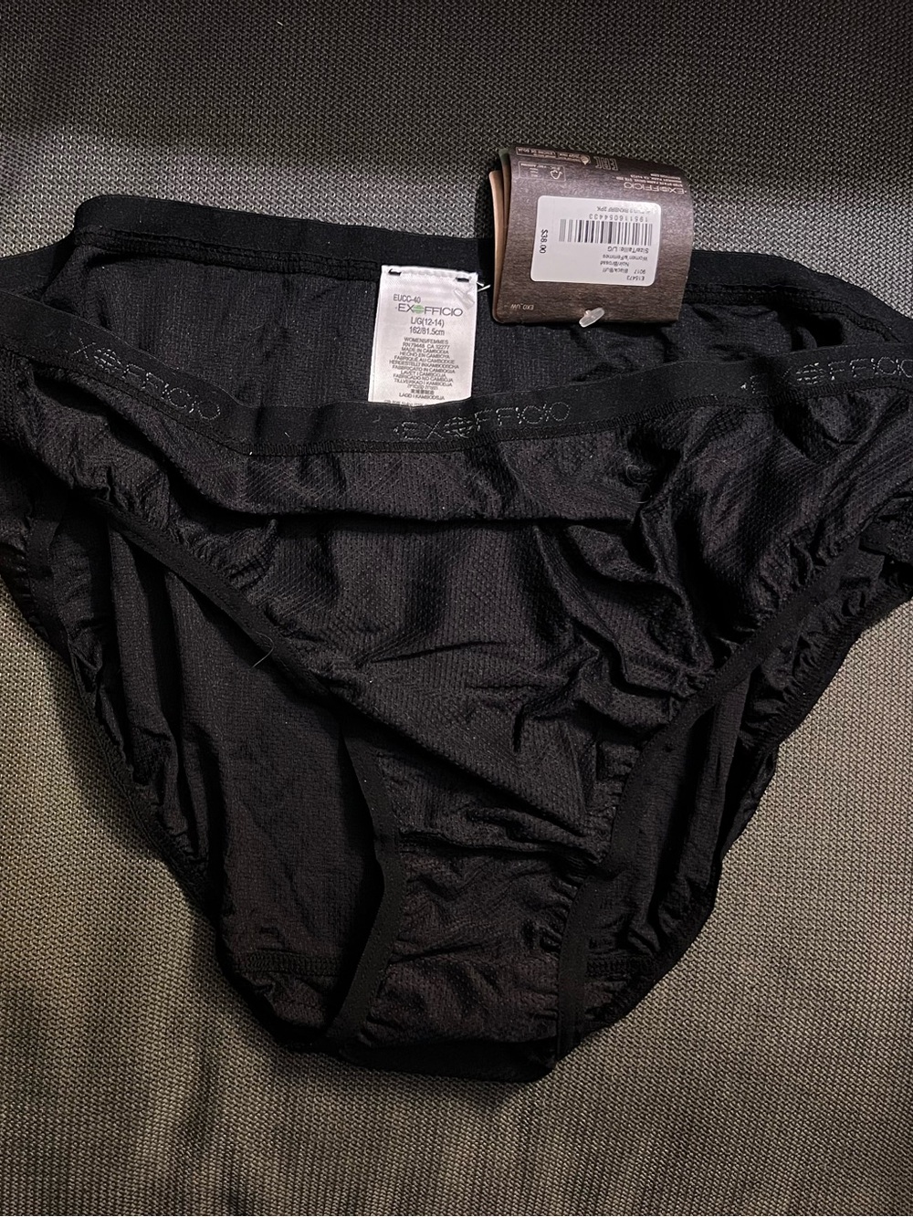 ExOfficio Black Travel Bikini Briefs - Lightweight Women's Underwear